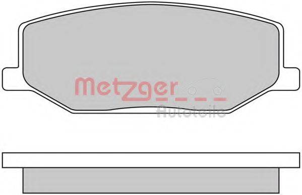 METZGER 1170259 Комплект гальмівних колодок, дискове гальмо