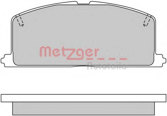 METZGER 1170327 Комплект гальмівних колодок, дискове гальмо