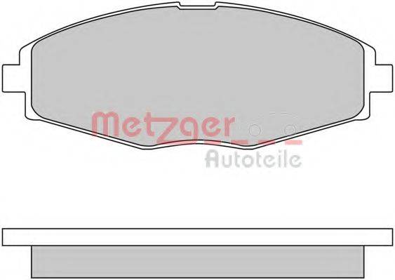 METZGER 1170354 Комплект гальмівних колодок, дискове гальмо