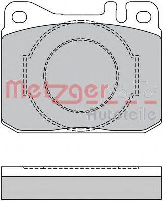 METZGER 1170385 Комплект гальмівних колодок, дискове гальмо