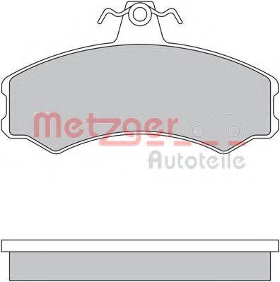 METZGER 1170512 Комплект гальмівних колодок, дискове гальмо