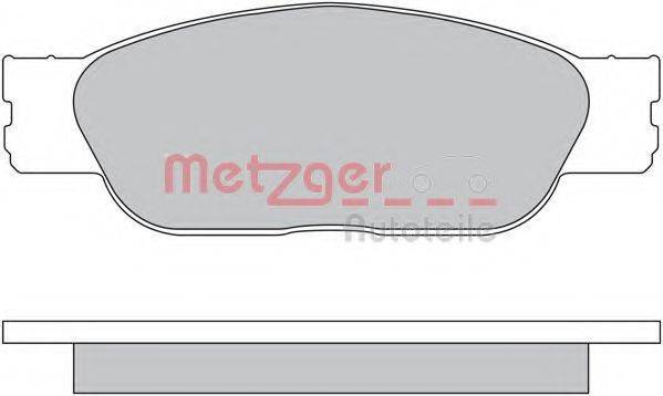 METZGER 1170610 Комплект гальмівних колодок, дискове гальмо