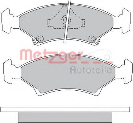 METZGER 1170666 Комплект гальмівних колодок, дискове гальмо