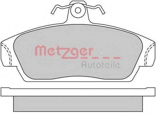 METZGER 1170514 Комплект гальмівних колодок, дискове гальмо