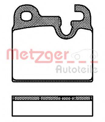 METZGER 1170807 Комплект гальмівних колодок, дискове гальмо