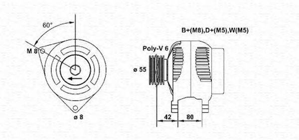 MAGNETI MARELLI 943356557010 Генератор