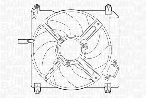 MAGNETI MARELLI 069422010010 Вентилятор, охолодження двигуна